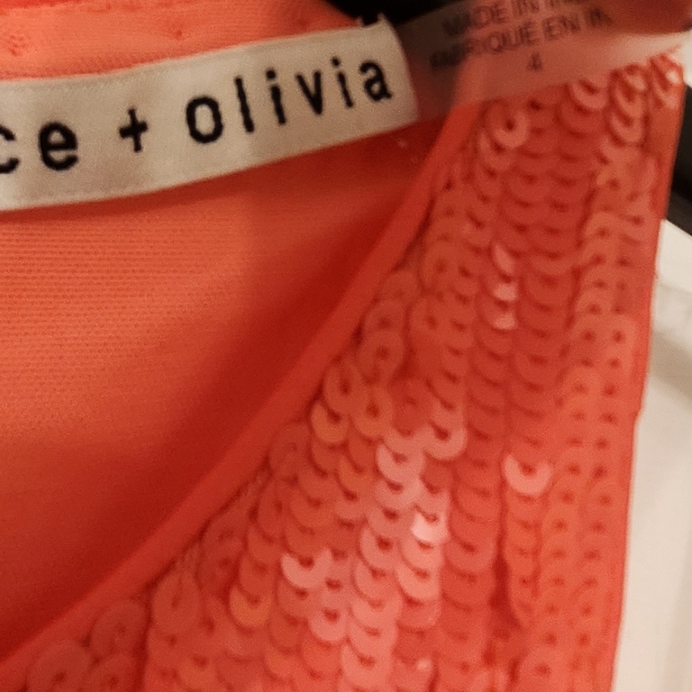 Alice + Olivia Cara Sequin Mesh Cut Out Mini Dress - Picture 12 of 14